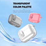 Custodia per auricolari wireless LeReach Mega Series Transparent Edition con gancio, For AirPods Pro 3