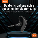 Auricolare in-ear wireless Hileo Hi11 con gancio singolo per chiamate in vivavoce e riduzione del rumore.