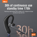 Auricolare in-ear wireless Hileo Hi11 con gancio singolo per chiamate in vivavoce e riduzione del rumore.