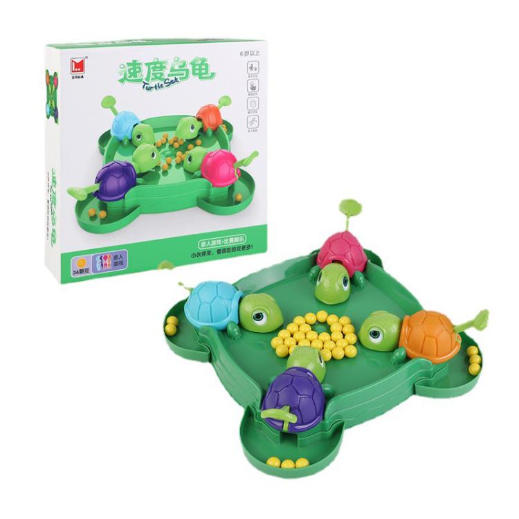 Interazione genitore-figlio: le tartarughe mangiano fagioli. Giochi competitivi da tavolo. Giocattolo educativo antistress.