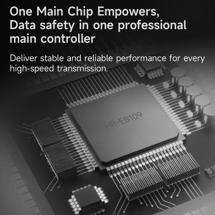 THERMALRIGHT HR-EB109 Box esterno per SSD M.2 NVMe/SATA a doppio protocollo con cavo da USB a Type-C e cavo da Type-C a Type-C., EB109 Dual Protocol Dual Cable