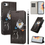 Custodia per telefono in ecopelle con motivo dipinto e cinturino, For iPhone 14 Pro Max, For iPhone 6 / 7 / 8, For iPhone 13 Pro Max