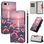 Custodia per telefono in ecopelle con motivo dipinto e cinturino, For iPhone XS Max, For iPhone 6 Plus / 7 Plus / 8 Plus