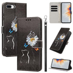 Custodia per telefono in ecopelle con motivo dipinto e cinturino, For iPhone XS Max, For iPhone 6 Plus / 7 Plus / 8 Plus