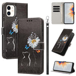 Custodia per telefono in ecopelle con motivo dipinto e cinturino, For iPhone 12 Pro Max, For iPhone 11 Pro Max, For iPhone 11