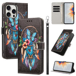Custodia per telefono in ecopelle con motivo dipinto e cinturino, For iPhone 14 Pro Max, For iPhone 6 / 7 / 8, For iPhone 13 Pro Max