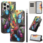Custodia per telefono in ecopelle con motivo dipinto e cinturino, For iPhone 14 Pro Max, For iPhone 6 / 7 / 8, For iPhone 13 Pro Max