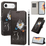 Custodia per telefono in ecopelle con motivo dipinto e cinturino, For iPhone 17, For iPhone Air, For iPhone 16 Pro Max