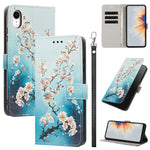 Custodia per telefono in ecopelle con motivo dipinto e cinturino, For iPhone 11 Pro, For iPhone X / XS, For iPhone XR