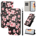 Custodia per telefono in ecopelle con motivo dipinto e cinturino, For iPhone XS Max, For iPhone 6 Plus / 7 Plus / 8 Plus