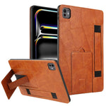 Cinturino da polso retrò in ecopelle con retro in pelle vegana e supporto per tablet., For iPad Air 13 2026 / 2025 / 2024, For iPad Air 2026 / 2025 / 2024, For iPad Pro 13 2025 / 2024, For iPad Pro 11 2025 / 2024