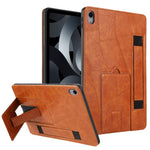 Cinturino da polso retrò in ecopelle con retro in pelle vegana e supporto per tablet., For iPad 2025 / 2022, For iPad mini 2024 / mini 6, For iPad 10.2 2021 / 10.5 2019, For iPad mini 5 / 4 / 3 / 2 / 1