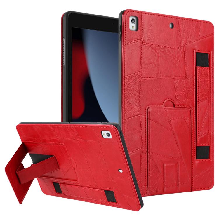 Cinturino da polso retrò in ecopelle con retro in pelle vegana e supporto per tablet., For iPad 2025 / 2022, For iPad mini 2024 / mini 6, For iPad 10.2 2021 / 10.5 2019, For iPad mini 5 / 4 / 3 / 2 / 1
