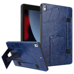 Cinturino da polso retrò in ecopelle con retro in pelle vegana e supporto per tablet., For iPad 2025 / 2022, For iPad mini 2024 / mini 6, For iPad 10.2 2021 / 10.5 2019, For iPad mini 5 / 4 / 3 / 2 / 1