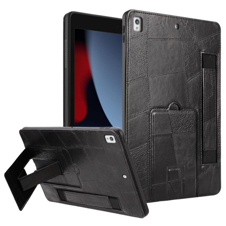 Cinturino da polso retrò in ecopelle con retro in pelle vegana e supporto per tablet., For iPad 2025 / 2022, For iPad mini 2024 / mini 6, For iPad 10.2 2021 / 10.5 2019, For iPad mini 5 / 4 / 3 / 2 / 1