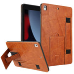 Cinturino da polso retrò in ecopelle con retro in pelle vegana e supporto per tablet., For iPad 2025 / 2022, For iPad mini 2024 / mini 6, For iPad 10.2 2021 / 10.5 2019, For iPad mini 5 / 4 / 3 / 2 / 1