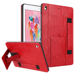 Cinturino da polso retrò in ecopelle con retro in pelle vegana e supporto per tablet., For iPad 9.7 2018 / 2017