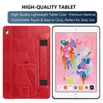 Cinturino da polso retrò in ecopelle con retro in pelle vegana e supporto per tablet., For iPad 9.7 2018 / 2017