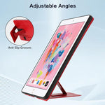 Cinturino da polso retrò in ecopelle con retro in pelle vegana e supporto per tablet., For iPad 9.7 2018 / 2017