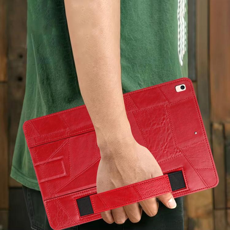 Cinturino da polso retrò in ecopelle con retro in pelle vegana e supporto per tablet., For iPad 9.7 2018 / 2017