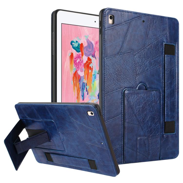 Cinturino da polso retrò in ecopelle con retro in pelle vegana e supporto per tablet., For iPad 9.7 2018 / 2017