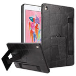 Cinturino da polso retrò in ecopelle con retro in pelle vegana e supporto per tablet., For iPad 9.7 2018 / 2017