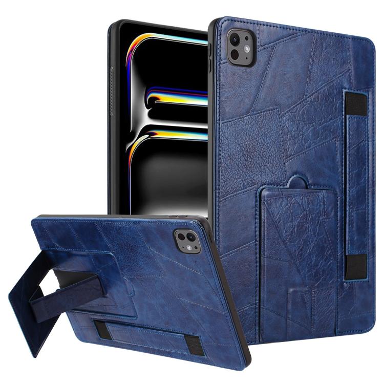 Cinturino da polso retrò in ecopelle con retro in pelle vegana e supporto per tablet., For iPad Air 13 2026 / 2025 / 2024, For iPad Air 2026 / 2025 / 2024, For iPad Pro 13 2025 / 2024, For iPad Pro 11 2025 / 2024