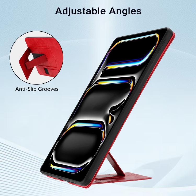 Cinturino da polso retrò in ecopelle con retro in pelle vegana e supporto per tablet., For iPad Air 13 2026 / 2025 / 2024, For iPad Air 2026 / 2025 / 2024, For iPad Pro 13 2025 / 2024, For iPad Pro 11 2025 / 2024