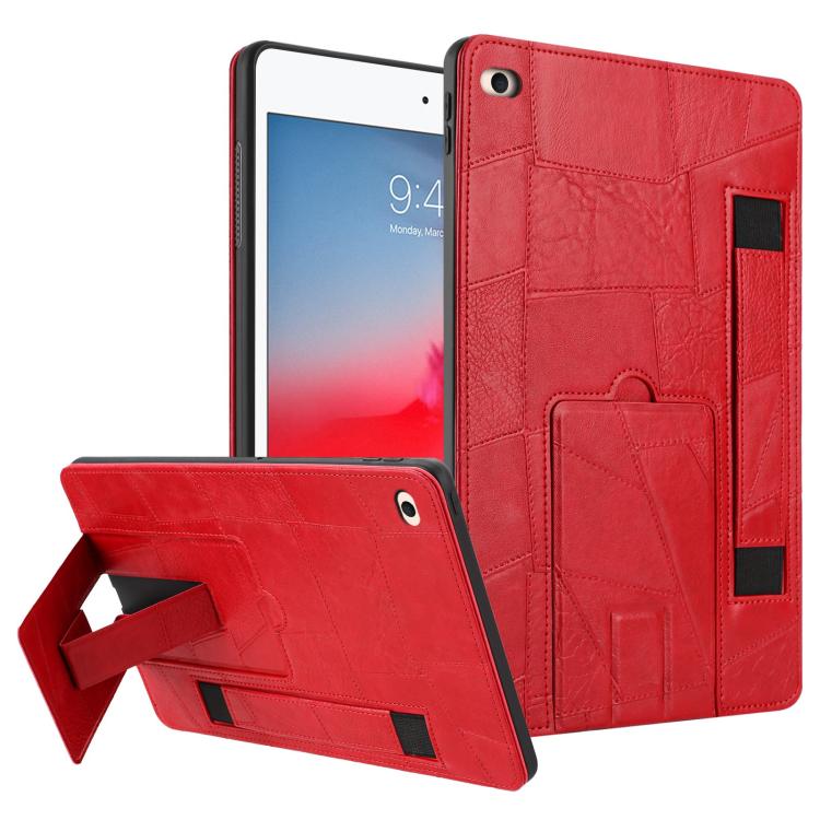 Cinturino da polso retrò in ecopelle con retro in pelle vegana e supporto per tablet., For iPad 2025 / 2022, For iPad mini 2024 / mini 6, For iPad 10.2 2021 / 10.5 2019, For iPad mini 5 / 4 / 3 / 2 / 1