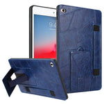 Cinturino da polso retrò in ecopelle con retro in pelle vegana e supporto per tablet., For iPad 2025 / 2022, For iPad mini 2024 / mini 6, For iPad 10.2 2021 / 10.5 2019, For iPad mini 5 / 4 / 3 / 2 / 1