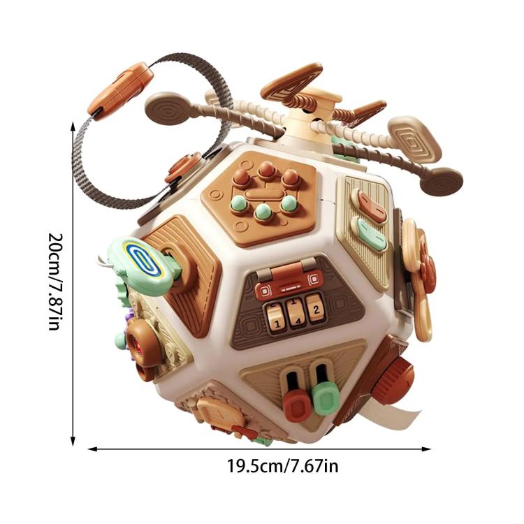 Cubo interattivo Baby Busy Board 22 in 1, giocattolo sensoriale Montessori per la prima infanzia