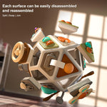 Cubo interattivo Baby Busy Board 22 in 1, giocattolo sensoriale Montessori per la prima infanzia