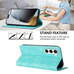 Custodia per telefono in ecopelle bicolore con protezione RFID, piacevole al tatto., For Galaxy S23 5G