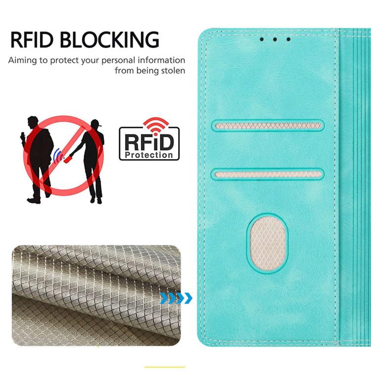 Custodia per telefono in ecopelle bicolore con protezione RFID, piacevole al tatto., For Galaxy S23 5G