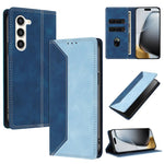 Custodia per telefono in ecopelle bicolore con protezione RFID, piacevole al tatto., For Galaxy S23 5G