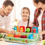 Scatola a sorpresa Montessori con animali, giocattolo educativo a comparsa