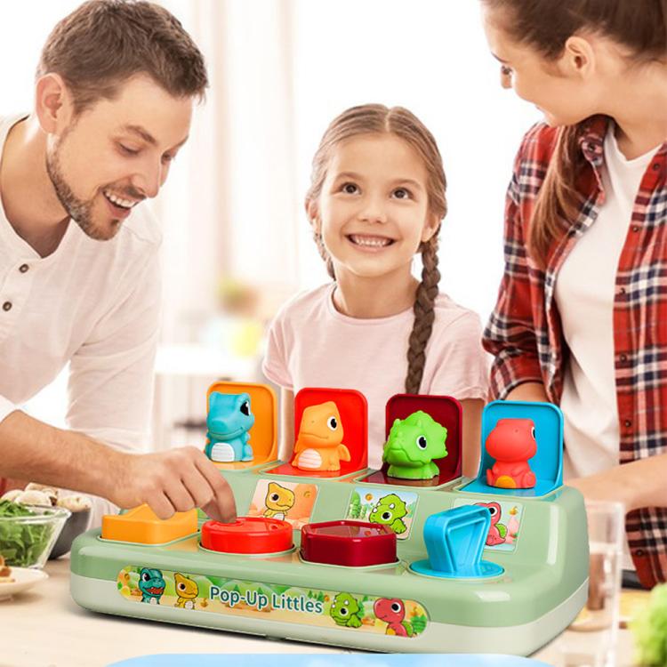 Scatola a sorpresa Montessori con animali, giocattolo educativo a comparsa