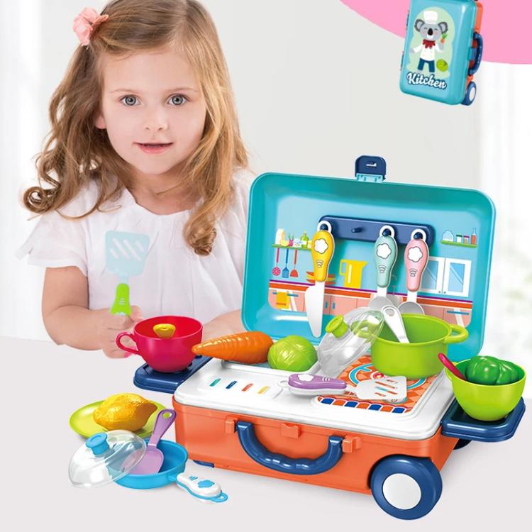 Scatola con asta di trazione in plastica per giochi di simulazione, Tools, Kitchen, Doctors, Beauty