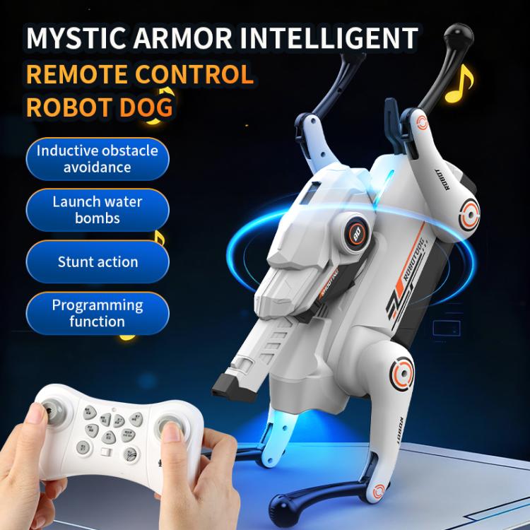 JJR/C R39 Pro Robot Cane Intelligente Controllabile a Telecomando con Torretta, with Voice Control, No Voice Control