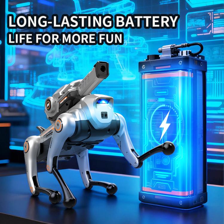 JJR/C R39 Pro Robot Cane Intelligente Controllabile a Telecomando con Torretta, with Voice Control, No Voice Control