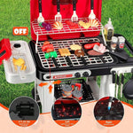 Set di 42 pezzi: gioco di simulazione di barbecue elettrico con suoni e luci, ideale per bambini.