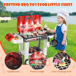 Set di 42 pezzi: gioco di simulazione di barbecue elettrico con suoni e luci, ideale per bambini.