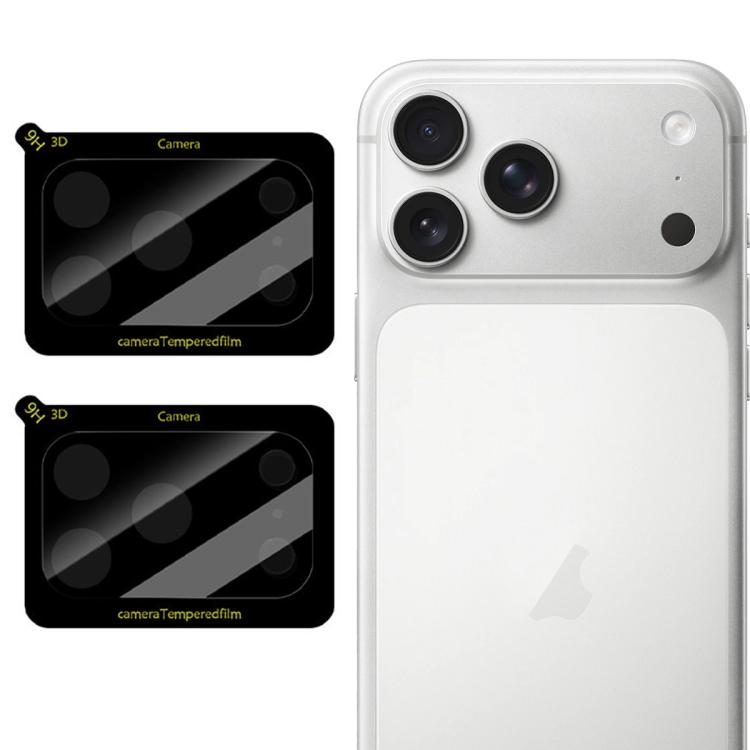 Set di 2 pellicole in vetro per obiettivo fotocamera LeReach serie TF 3D Full Coverage HD resistenti all'usura., For iPhone 17 Pro, For iPhone 17, For iPhone Air