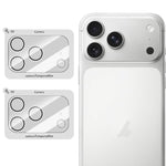 Set di 2 pellicole in vetro per obiettivo fotocamera LeReach serie TF 3D Full Coverage HD resistenti all'usura., For iPhone 17 Pro, For iPhone 17, For iPhone Air