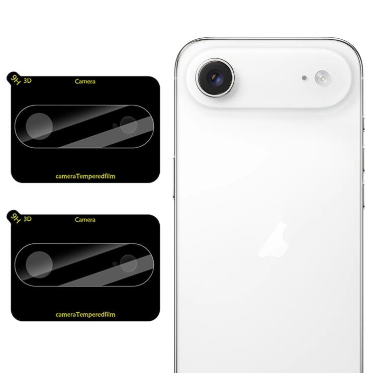 Set di 2 pellicole in vetro per obiettivo fotocamera LeReach serie TF 3D Full Coverage HD resistenti all'usura., For iPhone 17 Pro, For iPhone 17, For iPhone Air