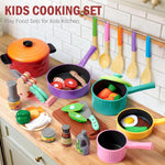 Set di 21 pezzi per giochi di ruolo con utensili da cucina per bambini.