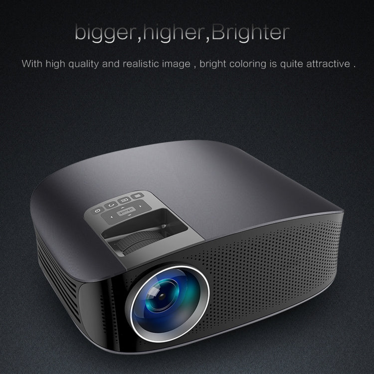 YG610 1280x768P Portable HD LED Home Theater Digital Projector, Support Mobile Phone Plug-in Connection