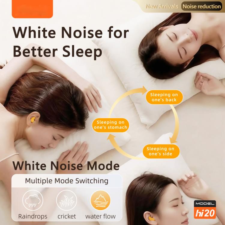 Auricolari wireless Bluetooth Hielo Hi20 per la riduzione del rumore durante il sonno.