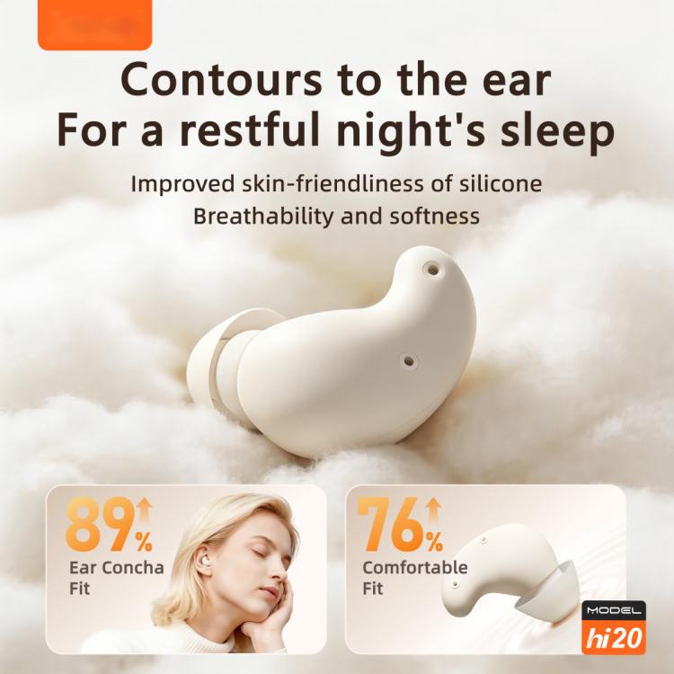 Auricolari wireless Bluetooth Hielo Hi20 per la riduzione del rumore durante il sonno.