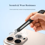 Pellicola in vetro resistente all'usura per obiettivo fotocamera LeReach serie TF 3D Full Coverage Version HD, For iPhone 16 Pro / 16 Pro Max, For iPhone 16 / 16 Plus